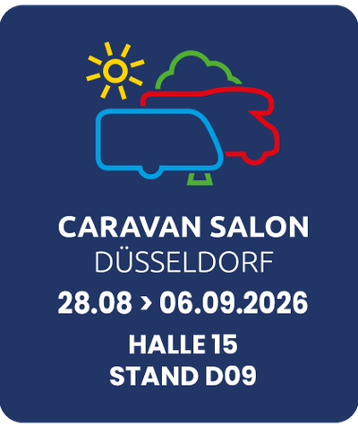Antilope VAN – Caravan Salon Düsseldorf, Halle 15 Stand D09, 28.08 – 06.09.2026