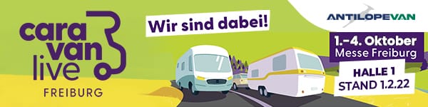Antilope VAN auf dem Caravan Live Freiburg – Halle 1, Stand 1.2.22, 01.10 – 04.10.2026
